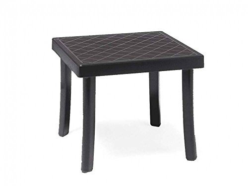 Nardi 40.050.02.000 Hocker/Beistelltisch Rodi, Vollkunststoff anthrazit, 46 x 46 x 40 cm