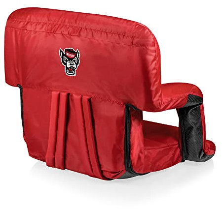 PICNIC TIME NCAA North Carolina State Wolfpack Ventura Portable Reclining Seat, 618-00-100-424, Regular