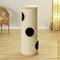 Bontoy Kratztonne Buddy in Creme I 37 cm x 100 cm I mit weichem Liegebett I DREI Höhlen