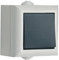 SMJ Electrical EP1G2B IP54 13A 1G 2W Switch, Black/Grey