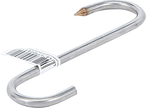 BGS Diy 80912 | Fleischerhaken | Edelstahl | 120 mm | Metzgerhaken | Edelstahlhaken | S-Haken | Räucherhaken | Lebensmittelhaken