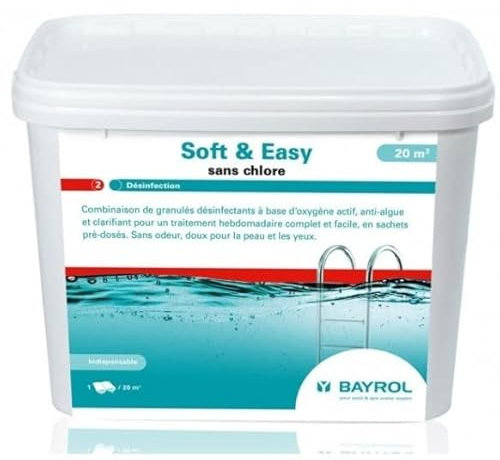 Bayrol Soft & Easy 20 Pool-Komplettpflege mit Aktiv-Sauerstoff 4,48 Kg
