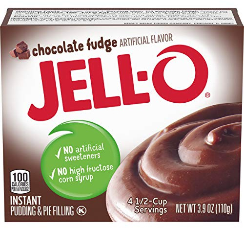 Jell-O Instant Pudding And Pie Filling, Chocolate Fudge, 3.9Ounce Boxes (Pack Of 6)