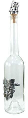 Bottiglia,decanter in peltro,tonda grappa