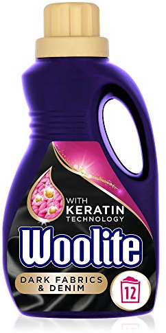 Woolite Extra Dark Protection Waschmittel, 12 Waschgänge, 750 ml, Flüssigkeit, Unparfümiert, Farbstofffrei, Dark-Liquid-Laundry-Detergent, Waschmittel