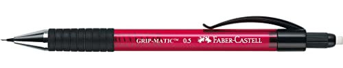 FABER-CASTELL 137521 - Druckbleistift Grip Matic 1375, Härtegrad HB, 0,5 mm, rot, 1 Stück