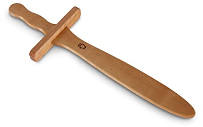 BestSaller 1133 Dolch Knappe, Holz, Natur, geölt, ca. 37 cm lang (1 Stück)