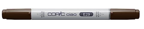 COPIC Ciao Marker Typ E - 29, Burnt Umber, vielseitiger Layoutmarker, mit einer mittelbreiten und einer Brush-Spitze