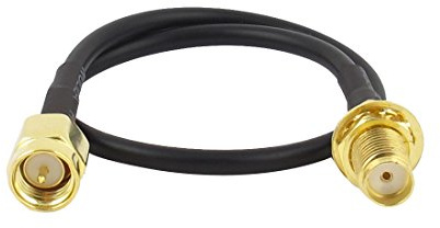 sourcing map SMA Stecker auf Buchse, 20 cm RG174 RF Koax Adapter Antennenkabel Verlängerung Stecker Pigtail SMA Verlängerungskabel RG174 für Funkempfänger