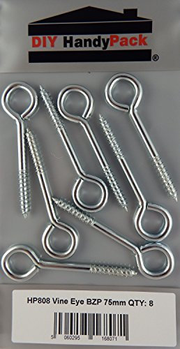 DIY HandyPack - Screw in Vine Eye BZP 75mm