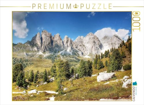 CALVENDO Puzzle Geisler Spitzen - SAS Rigais und Furchetta - Südwände - Gröden - 3025 Hm | 1000 Teile Lege-Größe 64 x 48 cm Foto-Puzzle für glückliche Stunden