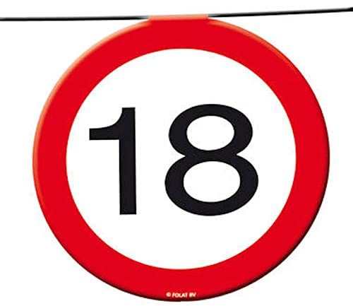 1 x 15er FLAG BANNER GIRLANDE MOTIV SCHILD 18 L:12m D: 20 cm