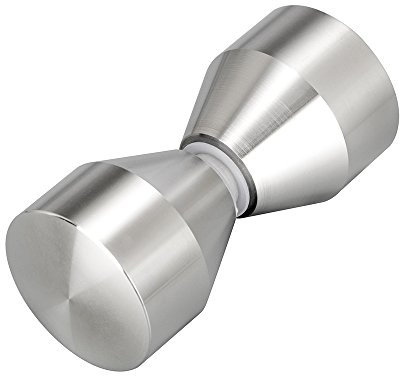 Bad Tür Doppel Knopf Duschtürgriff Glass-Tür-Knopf Dusche Beschläge Türknauf Griff Knopf Schrankgriff (Hoch 304 Stahl)