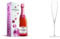Champagne Taittinger Brut Prestige Rose Champagne in Gift Box Non Vintage 75 cl and LSA International Savoy Champagne Flute (Pack of 2)