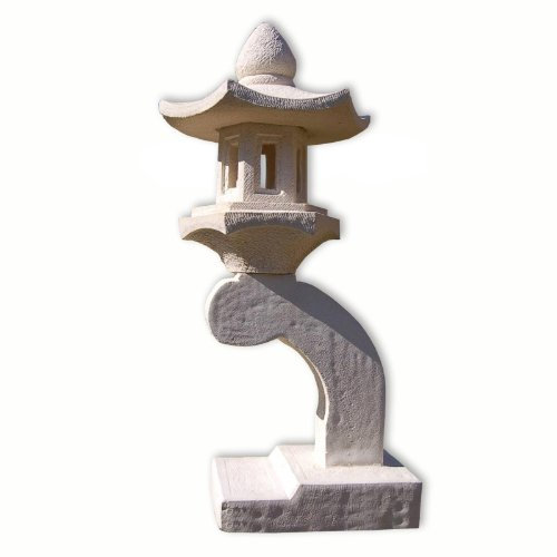 Thaiboo Pagode, décoration de Jardin, Lanterne, Lampe Japonaise Blanche, 1 Niveau (10527)