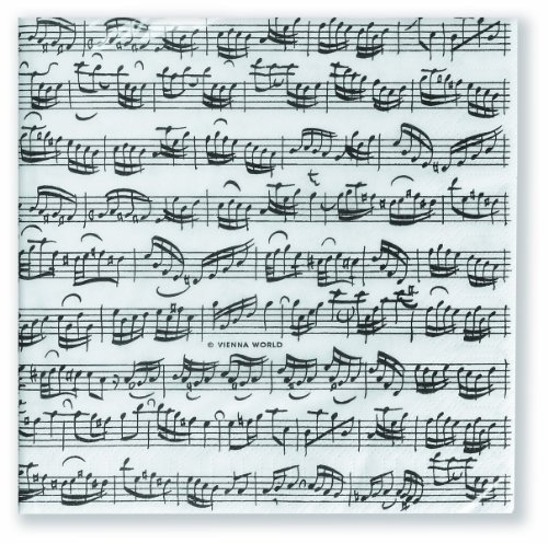 Servietten Noten 33 X 33 Cm