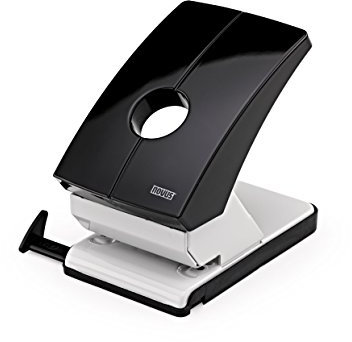 Novus B 260 Registraturlocher (2-fach Metall Locher für 60 Blatt, Lochabstand: 80 mm) anthrazit