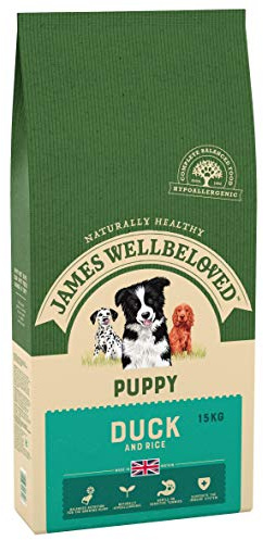 James Wellbeloved Complete Dry Puppy Food Duck and Rice, 15 kg