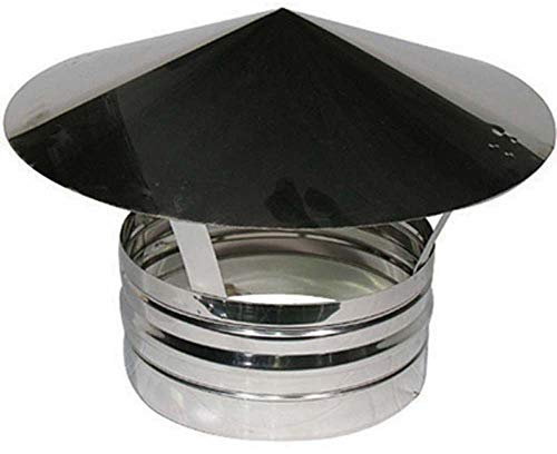 Diankamin TERMINALE IN ACCIAIO PER CANNE FUMARIE Diametro 180 mm