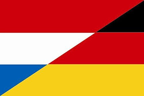 U24 Aufkleber Niederlande-Deutschland Flagge Fahne 15 x 10 cm Autoaufkleber Sticker
