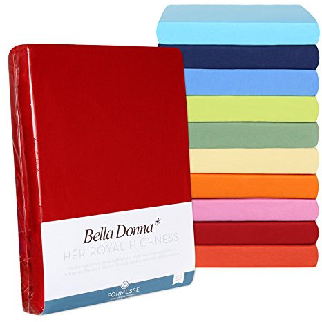 Bella Donna Boxspring Topper Spannbetttuch La Piccola Weiss, 180x200 cm