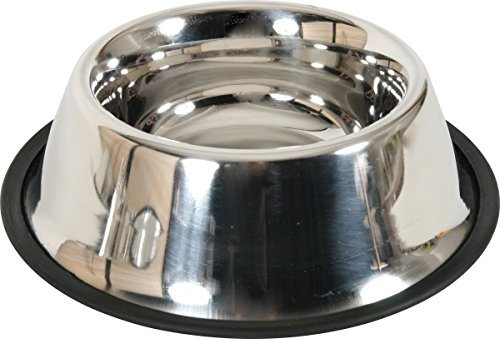 Écuelle en inox anti dérapante Spécial longues oreilles (cocker) diamètre 25 cm (980 ml) environ/ZOLUX