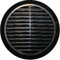 Grille d’aération Ø 100 / 110 /120 / 125 / 150 mm, ronde, noire, plastique T36, avec moustiquaire.