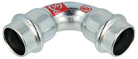 C-Stahl Pressfitting Bogen 90° 22mm i/i (Kontur V)
