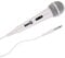 RockJam Karaoke Microphone Wired Unidirectional Dynamic Microphone with Three Metre Cord - White