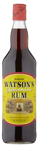 Watsons Demerara Rum 70cl | 40% ABV | Blend of Oak Matured Rums from Guyana | Blackcurrants, Dates and Demerara Sugar | Ideal for Gifting
