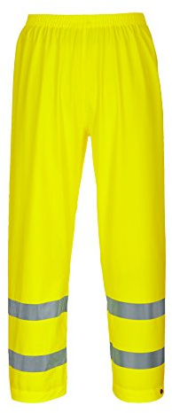 Portwest S493 Sealtex Ultra Hose Druckknopf Baumwolle Normalgröße Polyester | Gelb, 3XL, EN ISO 20471 Klasse 1, Wasserdicht, Reflektierend, Arbeitskleidung