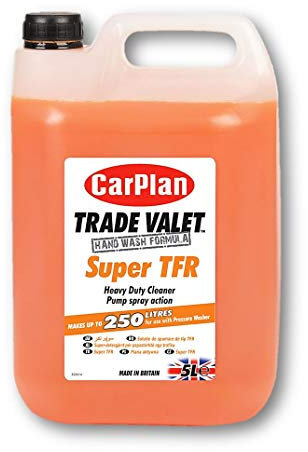 CarPlan Trade Valet Heavy Duty Hand Wash Car Concentrate Super TFR, 5 Litres