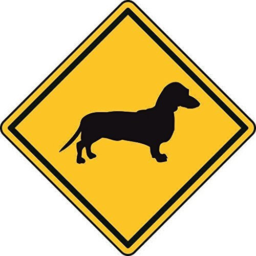 U24 Aufkleber Vorsicht Dackel Autoaufkleber Sticker