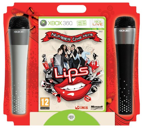 Lips Number One Hits - Game and 2 Wireless Microphones (Xbox 360)
