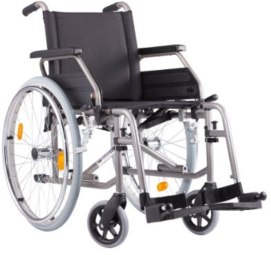 Bischoff Rollstuhl S-ECO 2 Sitzbreite 43 cm inkl. Trommelbremse Faltrollstuhl