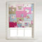 *SALE* Barnes Textiles Pink Patchwork Blackout Roller Blind FREE CUT TO SIZE SERVICE - 91.5Cm(3Ft)