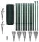 vidaXL Gitterzaun 25x1m Zaunset Gartenzaun Zaunsatz Maschendraht Metallzaun