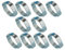Double tube Tuyau pour Oreille - Paquet de 10 - 34-37mm