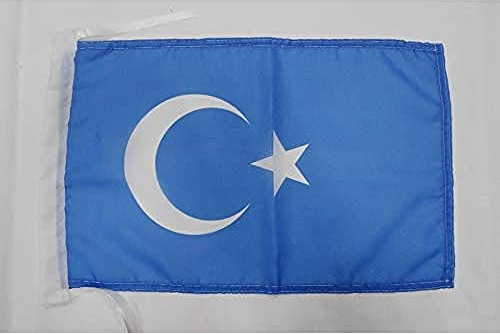 AZ FLAG - Flagge Islamische Turkestan - 45x30 cm Mit Kordel - Turkestan Fahne 30 x 45 Cm - Flaggen