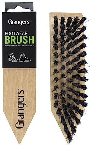 Grangers Footwear Brush | Wooden, Stiff Bristle Brush for Cleaning Walking Boots