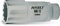 Hazet 880TZ-11 Douille carré creux 10 mm/profil traction à 12 pans extérieurs Taille 11 longueur 54 mm