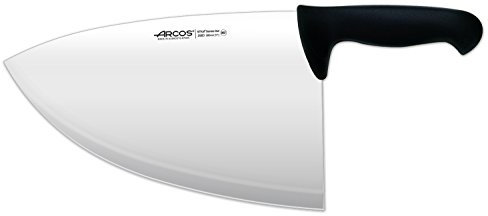 Arcos Serie 2900 - Chuletera - Hoja de Acero Inoxidable NITRUM de 280 mm - Mango inyectado en Polipropileno Color negro