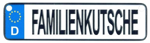 Albatros Mini-Autokennzeichen Namensschild Familienkutsche