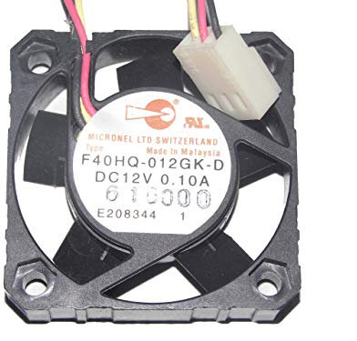 micronel 40 * * * * * * * * * * * * * * * * 40 mm f40hq-012gk-d 12 V 0.1 A 3 fils Ventilateur de refroidissement 4 cm
