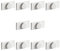 Ventanara® Magnethalter Rollo ohne Bohren Weiß 10er Set