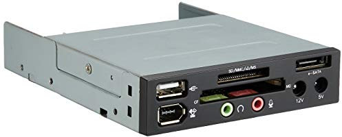 SilverStone SST-FP35B - Front Panel 3.5 Kartenleser mit USB/1394/eSATA und Audio-Anschlüssen