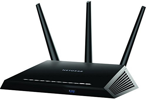 NETGEAR Nighthawk Smart Wifi Router (R7000) - AC1900 Wireless Speed (up to 1900 Mbps) | Up to 1800 sq ft Coverage & 30 Devices | 4 x 1G Ethernet and 2 USB ports | Armor Security, Black