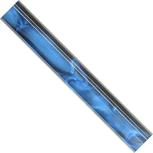 Charnwood Pen Turning AR16 Acrylic Pen Blank Indigo Blue with Black Swirl