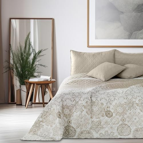 DecoKing Alhambra Queensize-Bett:, Polyester, grau, 200x220