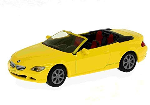 siku 1007, BMW 645i Cabrio, Metall/Kunststoff, Blau, Spielzeugauto für Kinder, Abnehmbares Verdeck